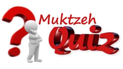 The Laws of Muktzeh #10 -- Muktzeh Quiz